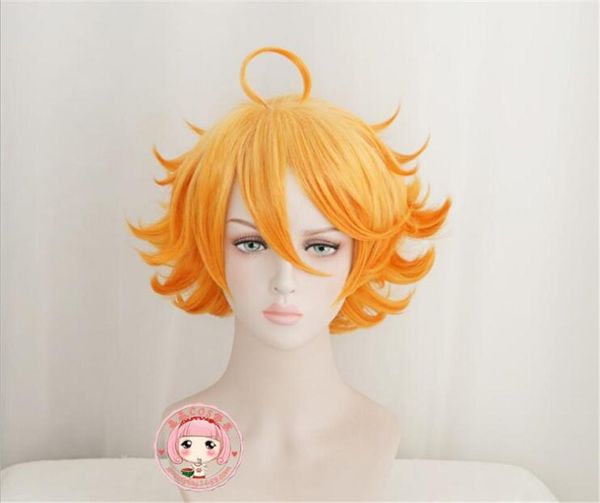 

party masks anime the promised neverland emma cosplay hair yakusoku no headwear for girl women wig c096