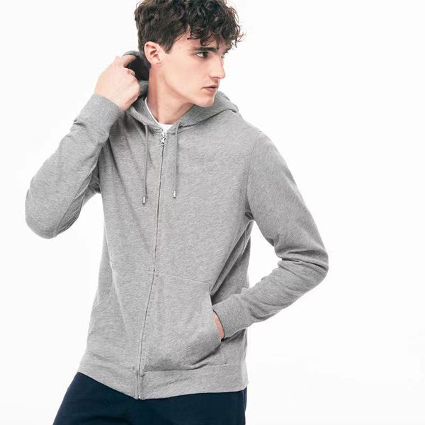 

peach heart hoodies men's zipper sweater, red embroidered logo, 5color size s-3xl. business to the main map, wholesale, Black