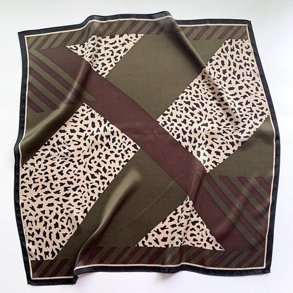 

scarves 2021 square 100% silk women foulard head scarf ladies shawl wrap female hijab poncho beach bandana pashmina 70*70cm, Blue;gray