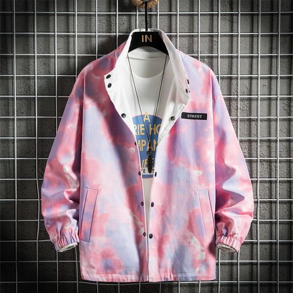 

casual england style 2021 print spring autumn cargo jacket men's brand clothes plus oversize m-5xl with hoodies jackets, Black;brown