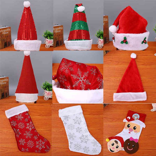 

christmas decorative supplies children christmas hat socks