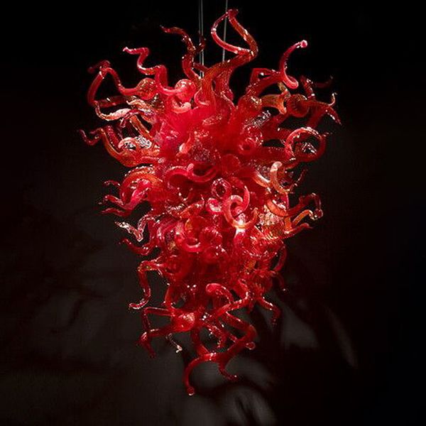 

lamps luxury murano hand blown glass led chandeliers pendant lamp l lobby art decoration red color custom made chandelier indoor lighting