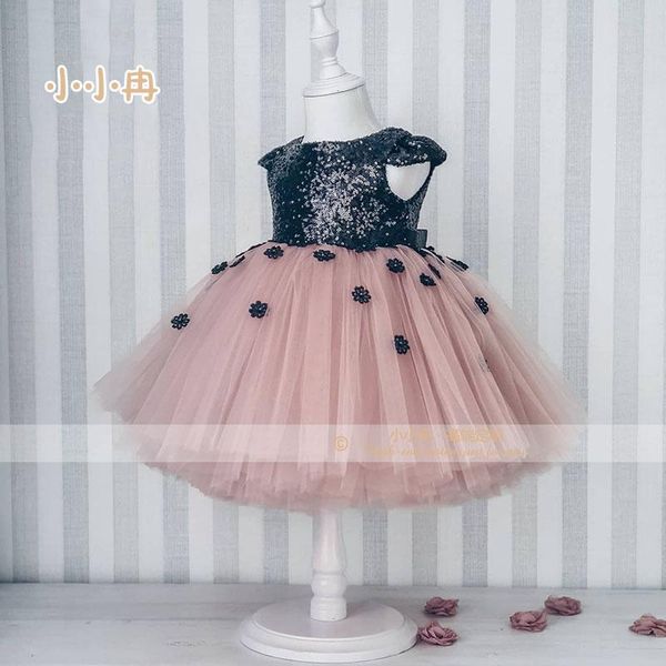 

girl's dresses girls cute sequined clothes kids for lace flower dress baby girl party wedding children princess, Red;yellow