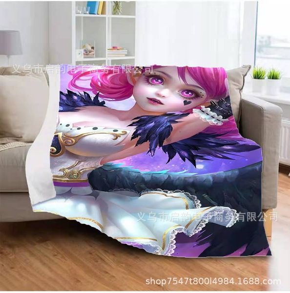 

blanket wholesale cartoon flannel blanket air conditioner by four seasons children's kindergarten bed sheet student nap blanket