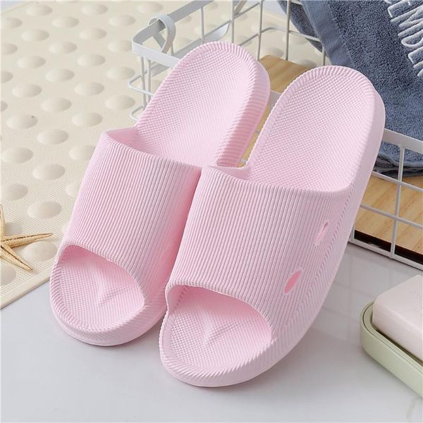 

couple flat shoes women summer non-slip bathroom home slippers female slipper comfortable ladies indoor floor slides, Black