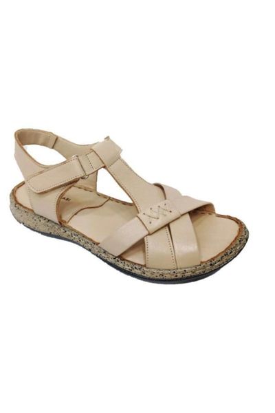 

sandals women's beige leather anatomical, Black