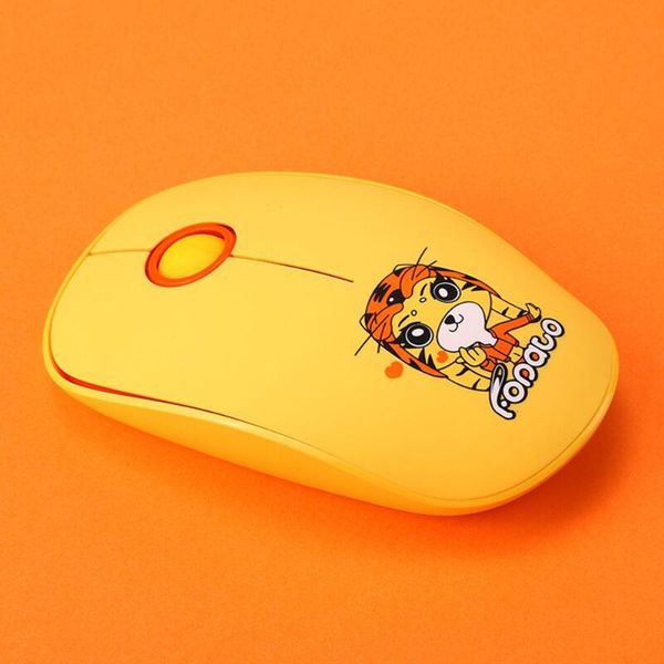

2.4g cartoon fopato l8 silent ultra-thin creative business office wireless mouse ergonomic computer accessories mice