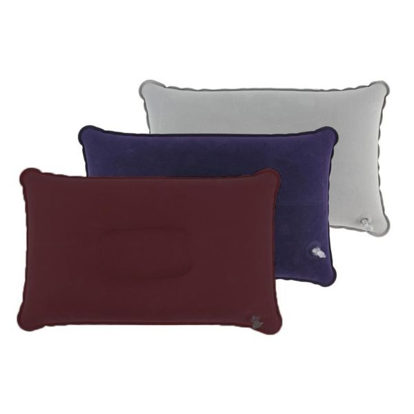

outdoor portable folding air double sided flocking cushion inflatable pillow for travel plane el pads