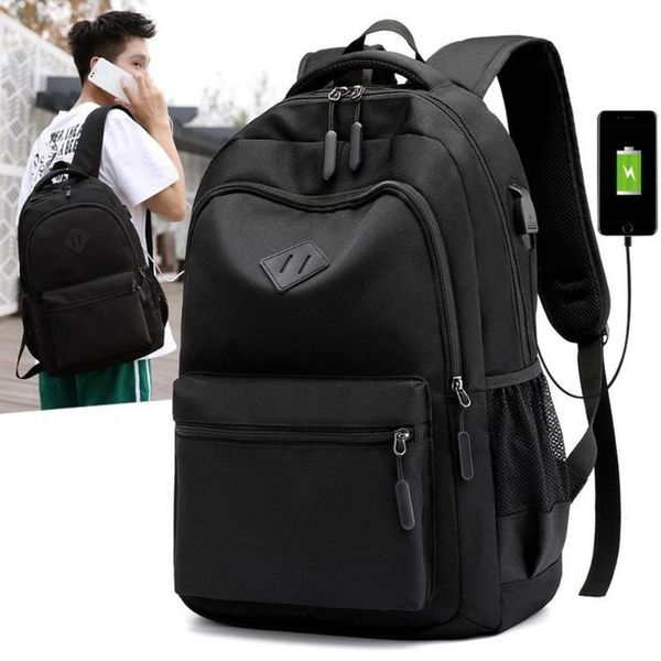 

backpack fashion backpack, travel bag, usb charging port, men and women