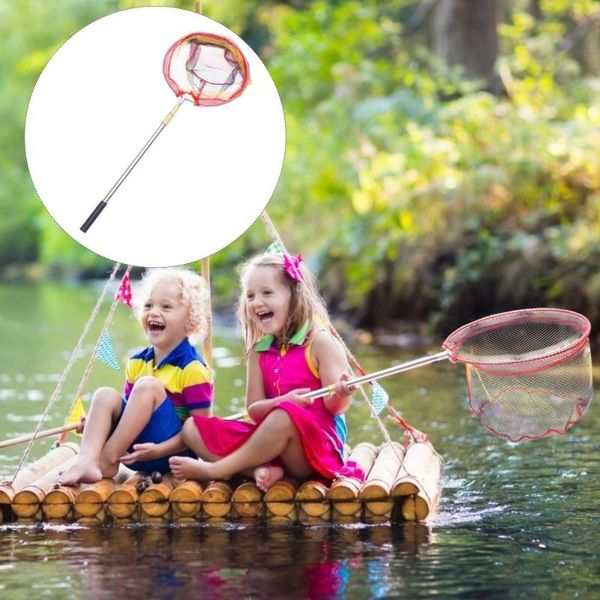 

fishing accessories 1pc extendable landing net foldable kit