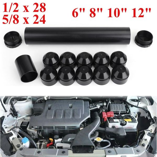 

artudatech 1/2-28 /5/8-24 car aluminum fuel filter 6" 8" 10" 12" napa 4003 for wix 24003 auto accessories