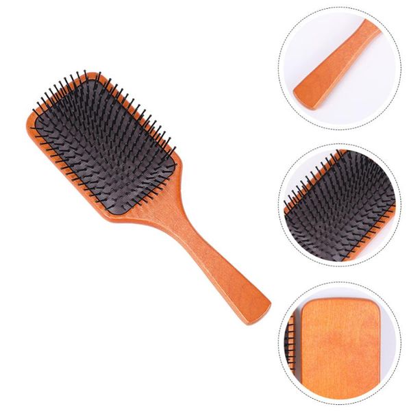 

hair brushes 1pc mini combs useful wooden handheld for home use, Silver