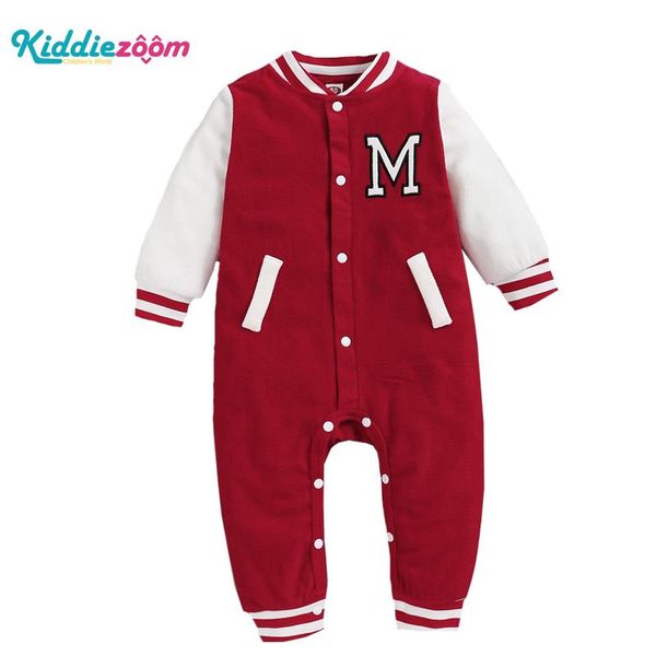 

warm cotton baby romper long sleeves boys clothes ropa born pajama jumpsuits, Blue