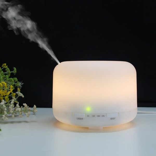 

air humidifier essential oil diffuser 500ml ultrasonic cool mist maker fogger led lamp aroma electric humidifiers