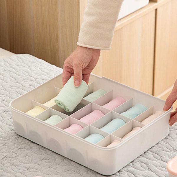 

storage drawers 1/10/15 grid reusable plastic underwear box with mark closet organizer drawer for socks boxers bra can