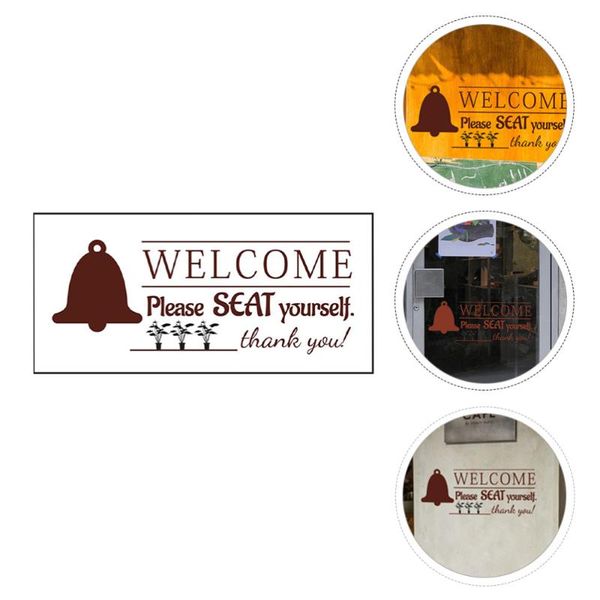 

window stickers 1pc welcome store sticker decal decor sign