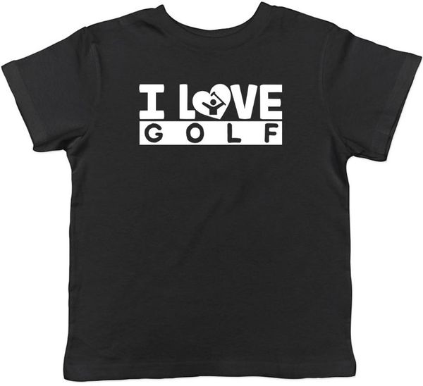 

love golf childrens kids t-shirt boys girls men's t-shirts, White;black