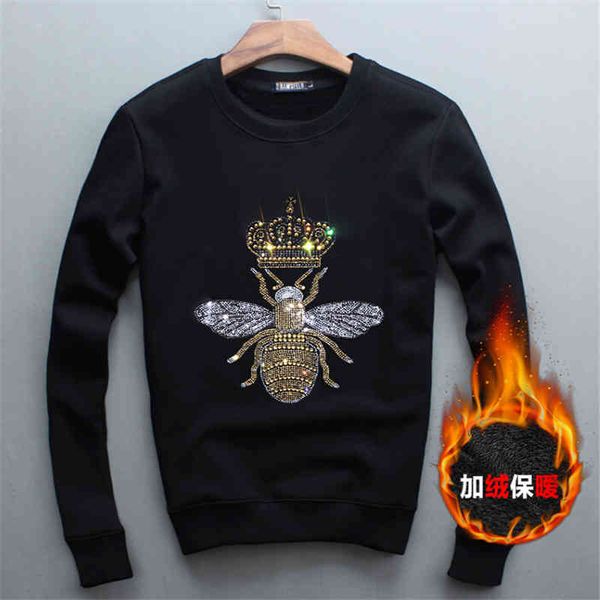 

hoodie luxury spring autumn streetwear hoodie sweatshirts cotton men hoodies diamond design pullover, Black