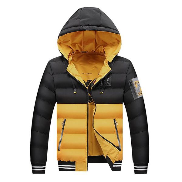 

men's down & parkas winter korean style fashion double-sided warm padded jacket multi colors casual, Black