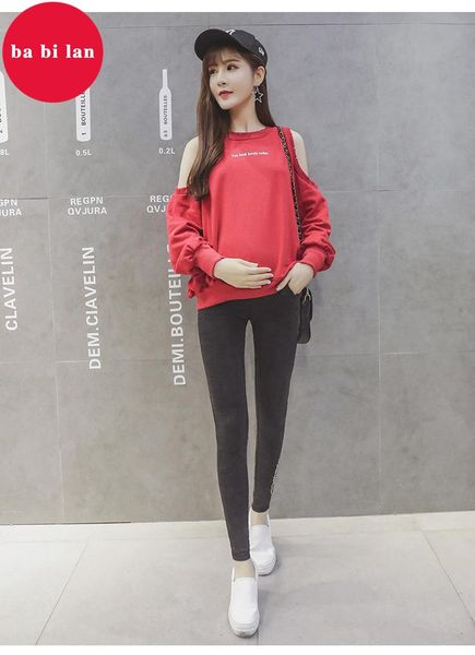 

women's jeans 2021 maternity dress pregnant women tight pants stretch feet lift, Blue