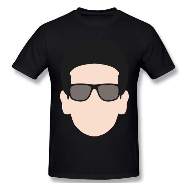 Erkek Tişörtler Adam Roy ve Orbison Head illüstrasyon By JPRT T17 Kasa Gündelik Günlük Grafik Tshirt