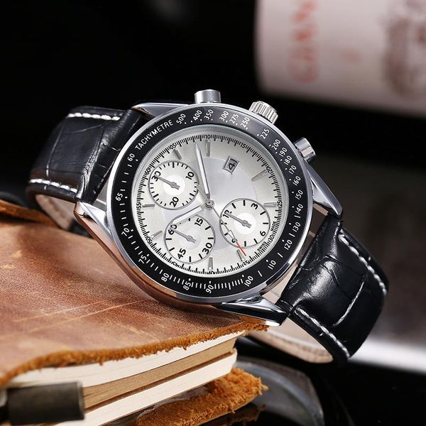 

wristwatches men's watch quartz strap 30m waterproof clock a + reloj de los hombres 2021, Slivery;brown