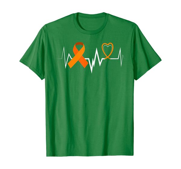 

Heartbeat Orange Ribbon Kidney Cancer Awareness Shirt, Mainly pictures