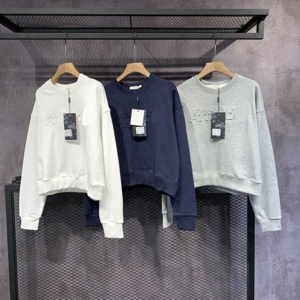 

fashion hoodies women's sweater simple letter round ne spring terry pullover loose casual coat, Black