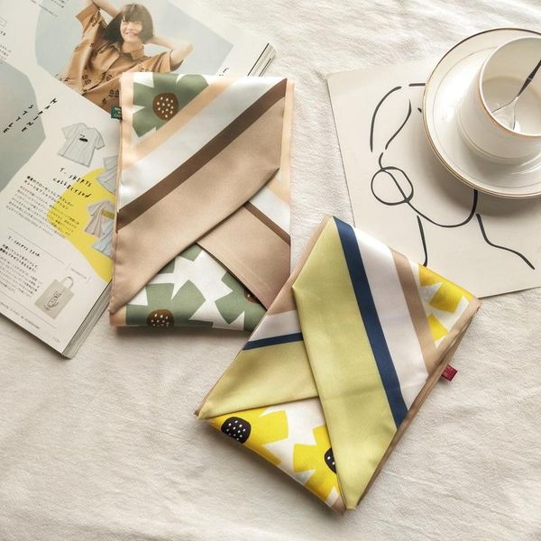 

scarves spring summer fashion thin long small scarf female multi-function neckerchief ribbon hair band women skinny, Blue;gray