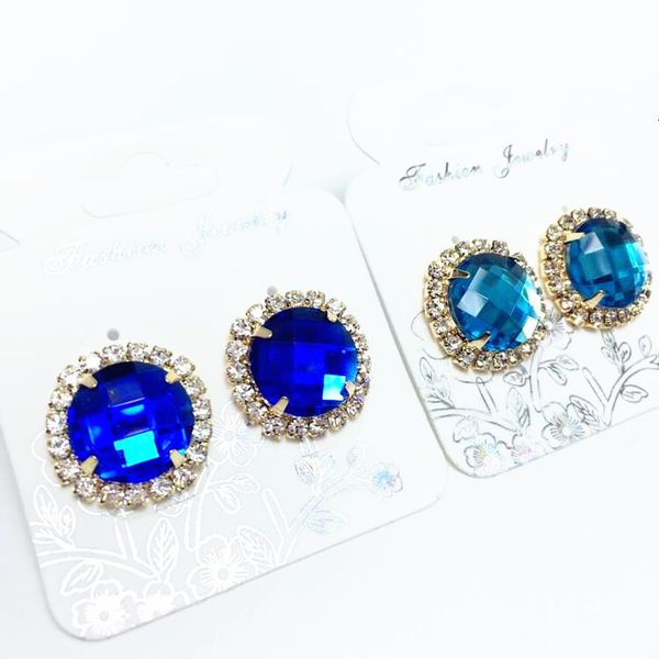 

earrings flower earrings fashion round crystal earrings, Golden