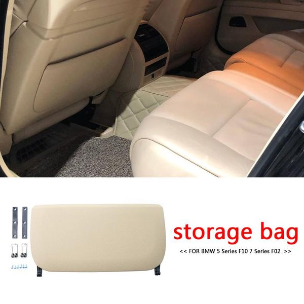 

car organizer seat back panel part cover replacement beige black non-cutting non-splicing for f10 7 series f02 auto equipment