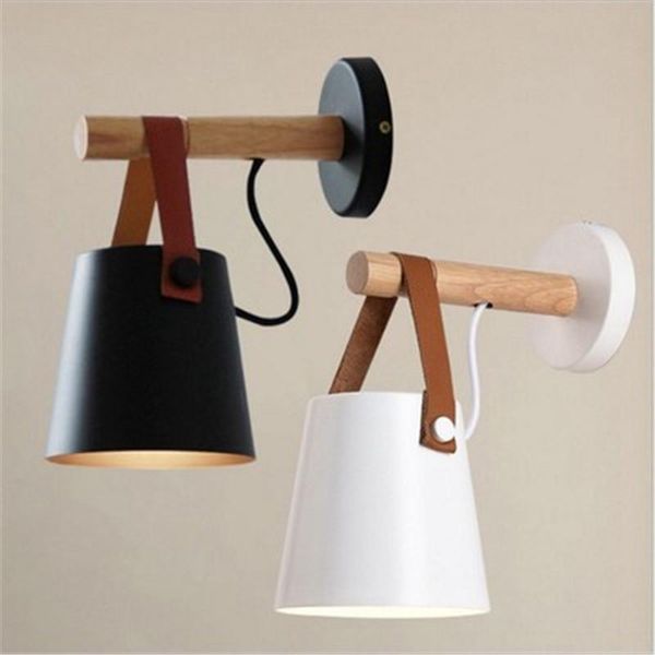 

wall lamp vase style nordic belt creative light concise wood dining room bedroom study parlor clothes shop decoration