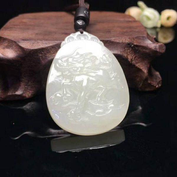 

lockets exquisite natural jade maitreya buddha pendant h45#, Silver