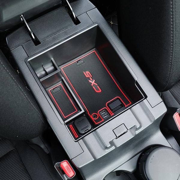 

car organizer for cx-5 2021 car-styling central armrest box storage decoration