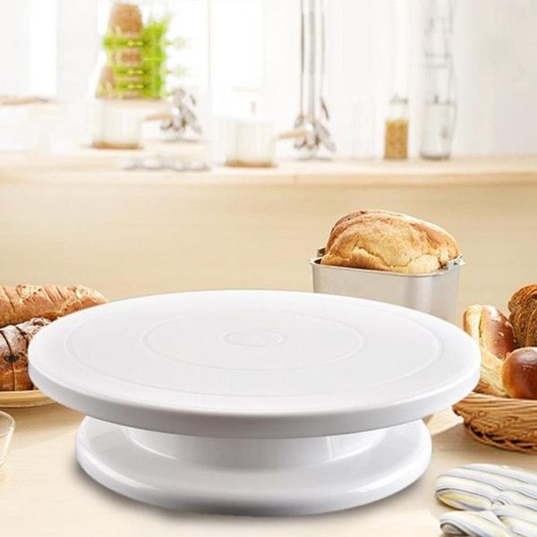 

cake turntable plastic non-slip not sticky round flexible rotation diy kitchen baking material kit tool & pastry tools