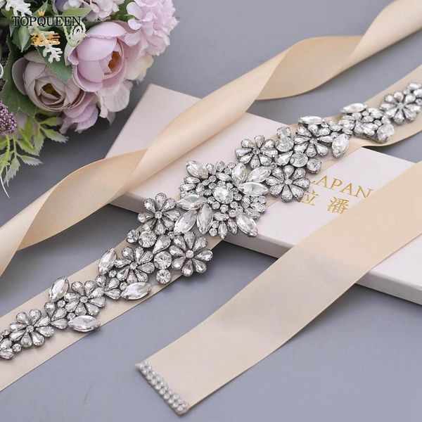 

wedding sashes ueen s325 rhinestone belts for women sash dress formal gowns bridal party jewel belt bling beaded, White