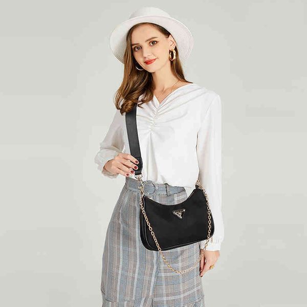 

2022 factory outlet bag three in one armpit messenger single shoulder women's bag street style j0t3