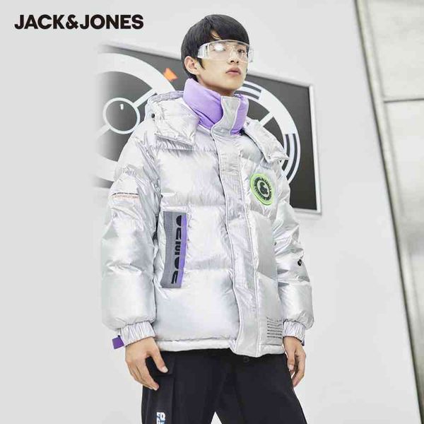 

jon men's cargo lover's sporty white duck hooded down et| 220412099, Black;white