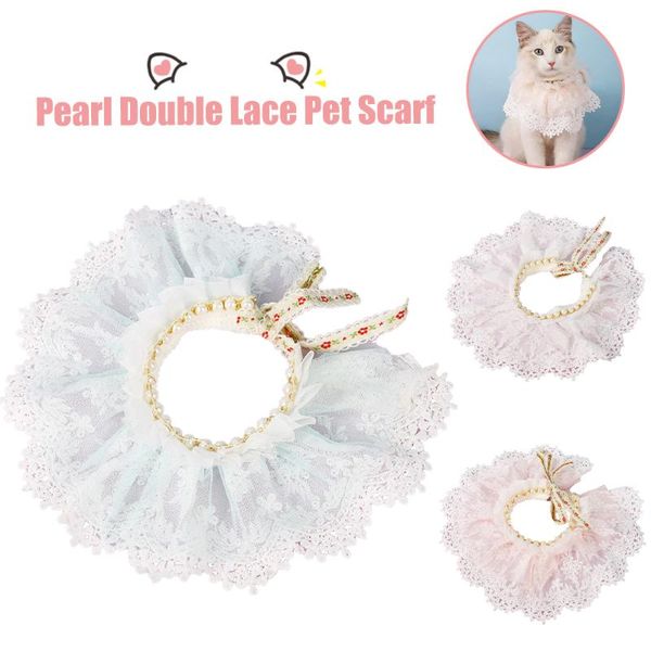 

cat collars & leads collar with bell lace bandana pet supplies accessories small dog chihuahua