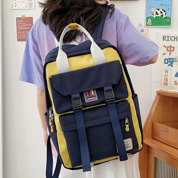 

backpack fashion waterproof women cute nylon rucksack bookbag for teenager girls kawaii schoolbag travel bag mochila book bags