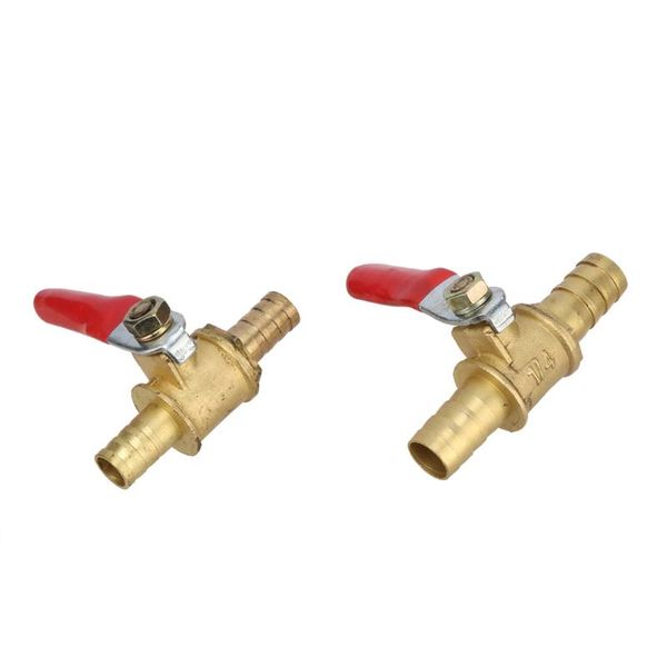 

watering equipments garden irrigation 8mm 10mm hose barb inline brass water oil air gas fuel line shutoff ball valve pipe fittings