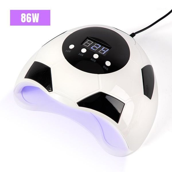 

dmoley 86w uv led lamp football stylish nail dryer for all types gel nails with art manicure tools1