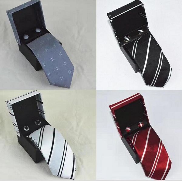 

fashion 2021 classic men tie paisley silk ties pocket square gift box set neckties designer neck for mens male gravat wedding gifts, Black;blue