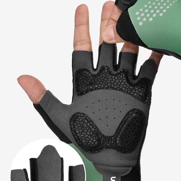 

cycling gloves professional fitness non-slip yoga exercise half finger men women power weight lifting hand protector accessories, Black