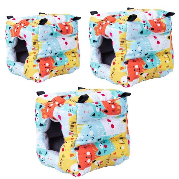 

warm hamster nest snuggle tent parrot habitat cave sugar glider sleep bed house e7cc small animal supplies