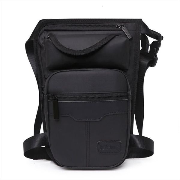 

men waterproof nylon legsbag thigh waist bags hip fanny pack fashion motorcycle riding travel crossbody mens shoulder bag