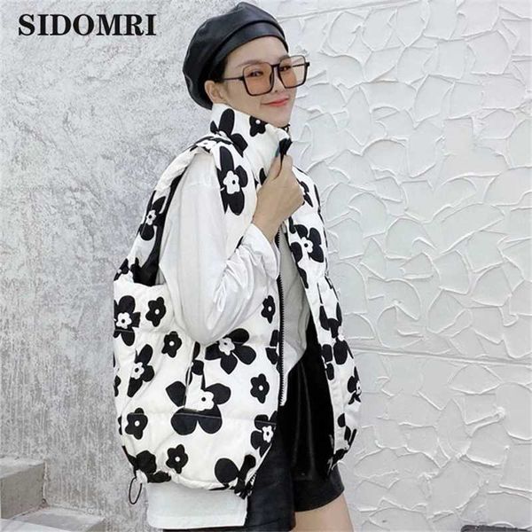 

fashion brand autumn winter women vest mandarin collar sleeveless short coat jacket waistcoat female s 210927, Black