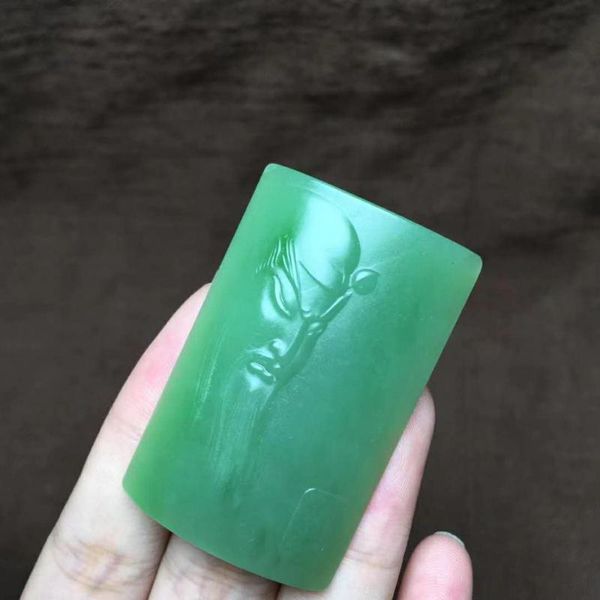 

lockets h24#hetian jade pendant, fine and smooth texture, Silver