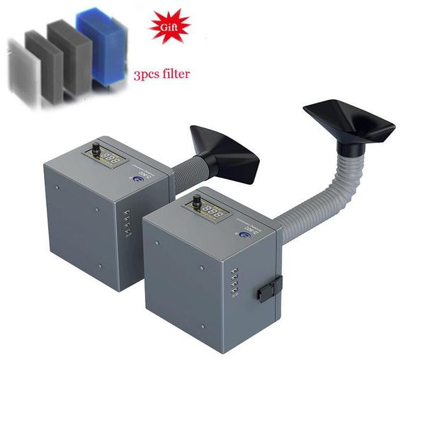 

professional hand tool sets fume extractor laser solder smoke absorber 16-55cm hose dust with ce air purifier forphone repair welding absorb