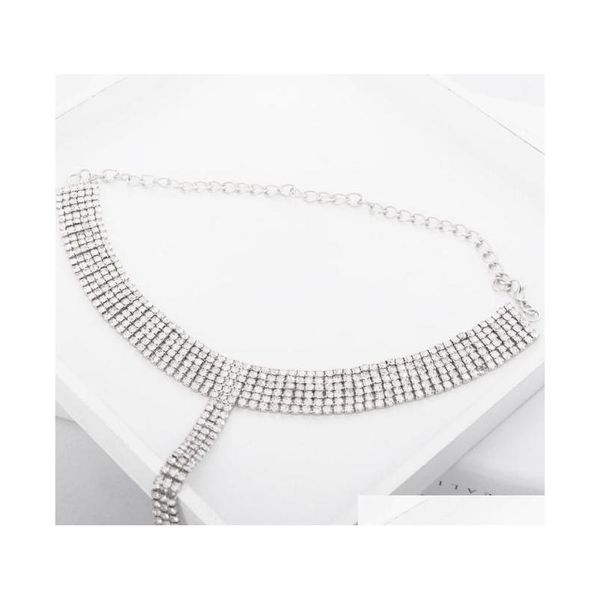 

belly chains europe and united states full rhinestone luxury body jlldtm bdesybag, Silver